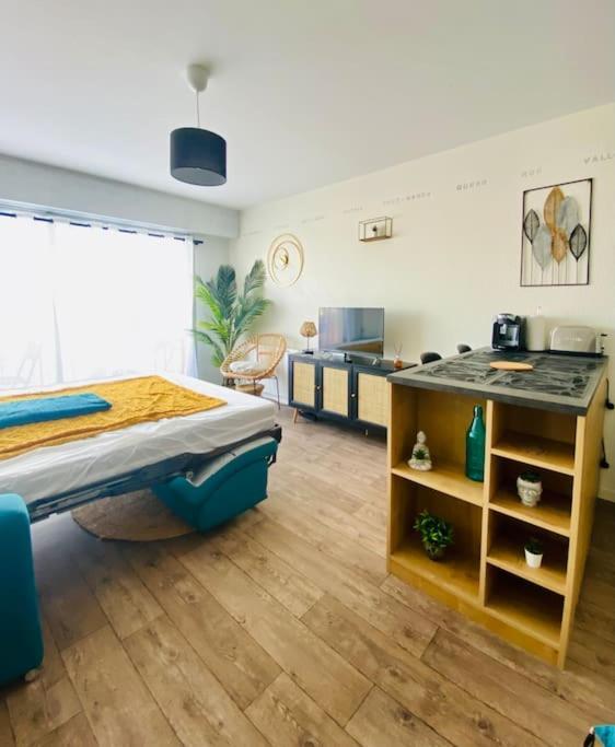 Studio Entre Mer Et Dunes Avec Balcon Vue Laterale Mer 50M Plage Pour 3 Pers Wifi Menage Compris 福尔马翁普拉日 外观 照片